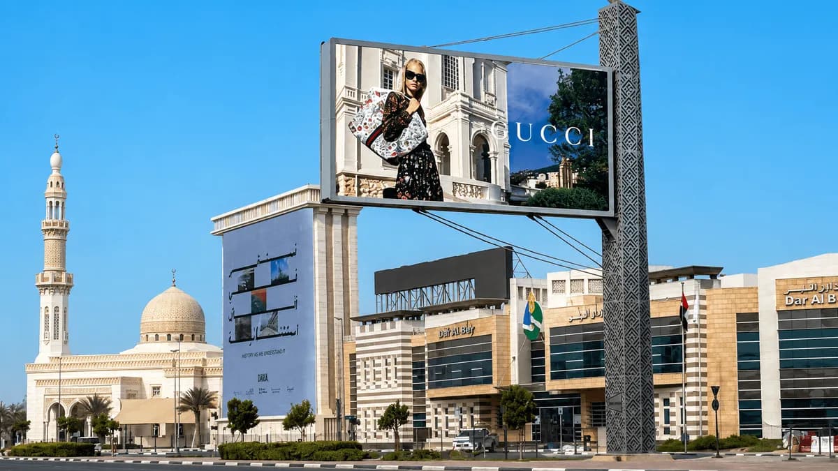 Featured image for Gucci Lets the Creative Speak in New Dubai Outdoor Campaign — Campaigns guide to billboard advertising in Dubai and the UAE