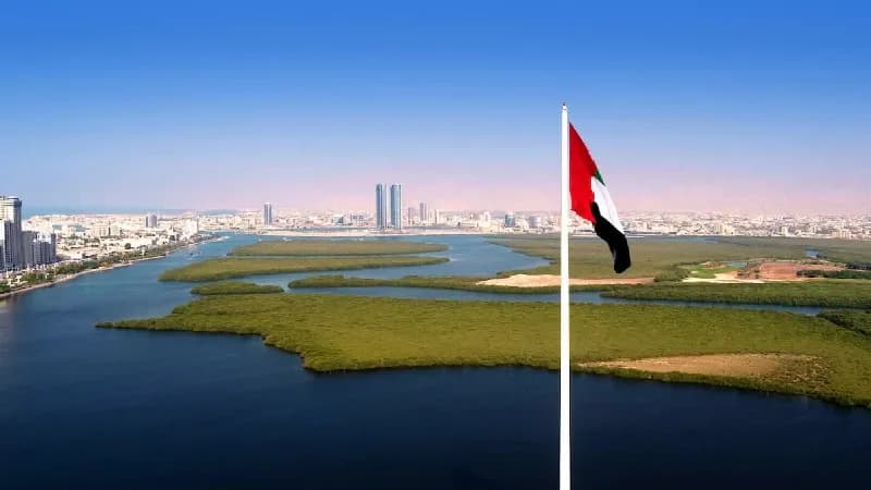 Premium digital billboard advertising on Al Qawasim Corniche, Ras Al Khaimah, UAE