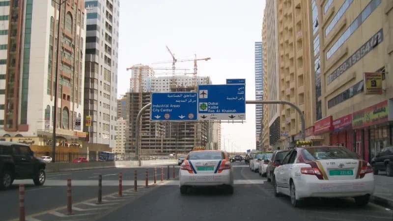 Premium digital billboard advertising on Al Wahda Street, Sharjah, UAE