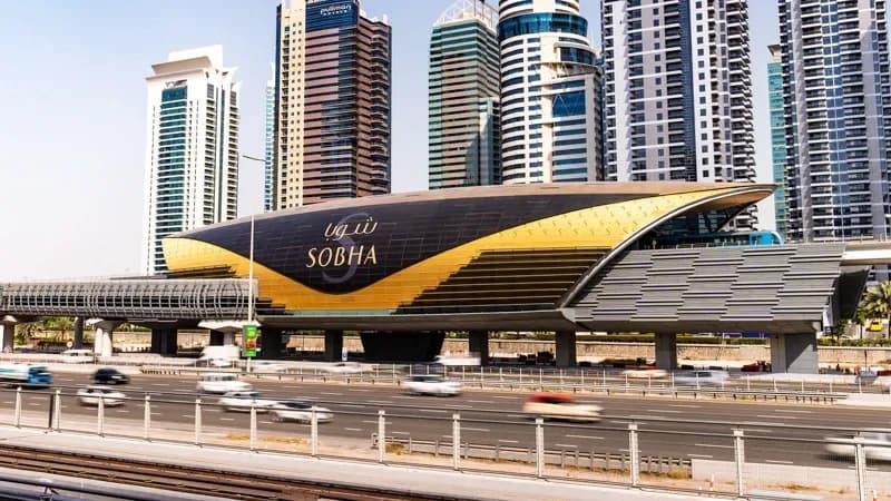 Digital billboard advertising across Dubai Metro stations, UAE transit OOH