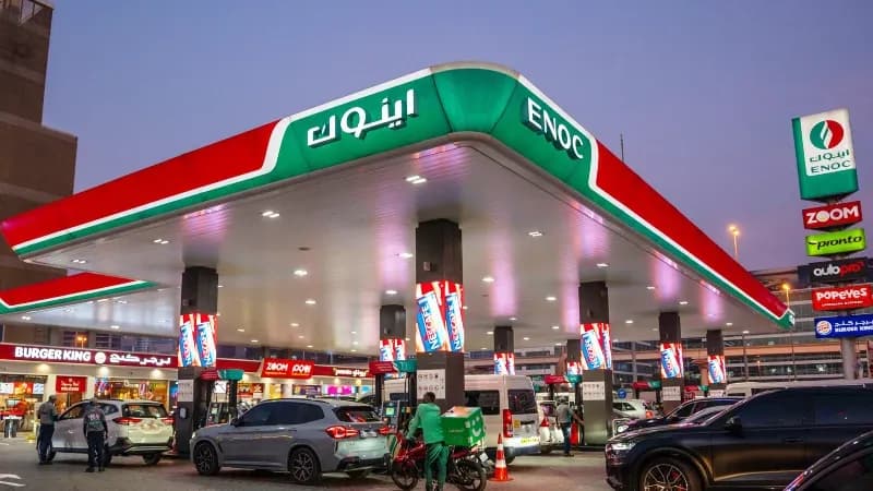 Digital screen advertising at ENOC and EPPCO petrol stations across Dubai and the UAE